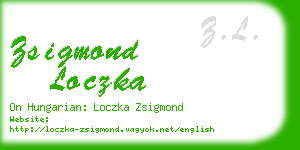 zsigmond loczka business card